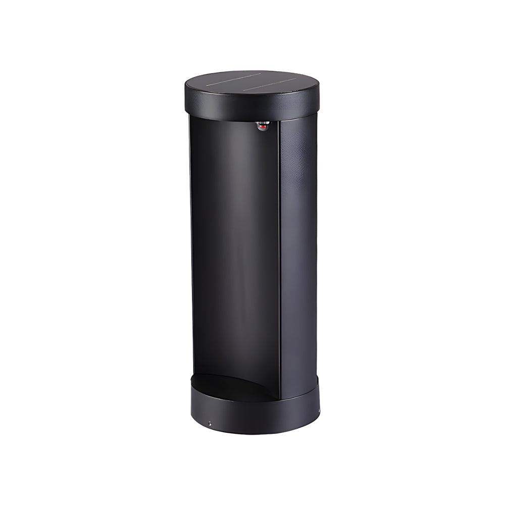 Modern Outdoor Cylinder Lawn Lamp - LED Solar & Hardwired Options - Lamp Outdoor