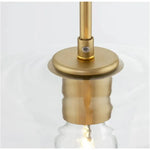 June Pendant Light Glass, Clear/Amber Diamond shape - Lamp Outdoor