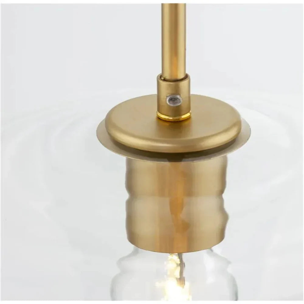 June Pendant Light Glass, Clear/Amber Diamond shape - Lamp Outdoor