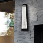 Striped Acrylic Waterproof LED Black Modern Outdoor Wall Lights Fixture - Lamp Outdoor