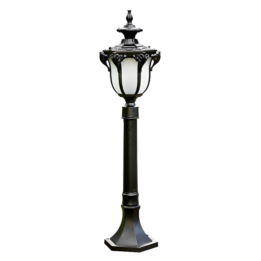 Traditional European-Style LED Outdoor Pathway Lamp Post - Durable & Waterproof - Lamp Outdoor