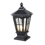 Retro Pavilion Shape Waterproof LED Solar Powered Fence Post Lights - Lamp Outdoor
