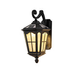 Retro Waterproof LED Aluminum Black Vintage Solar Outdoor Wall Light - Lamp Outdoor