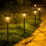 Open Multi-Ring Cone Shape Solar LED Garden Pathway Lights - Lamp Outdoor