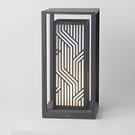 Gray Retro Aesthetic Waterproof LED Outdoor Pathway Cuboid Lantern - Lamp Outdoor