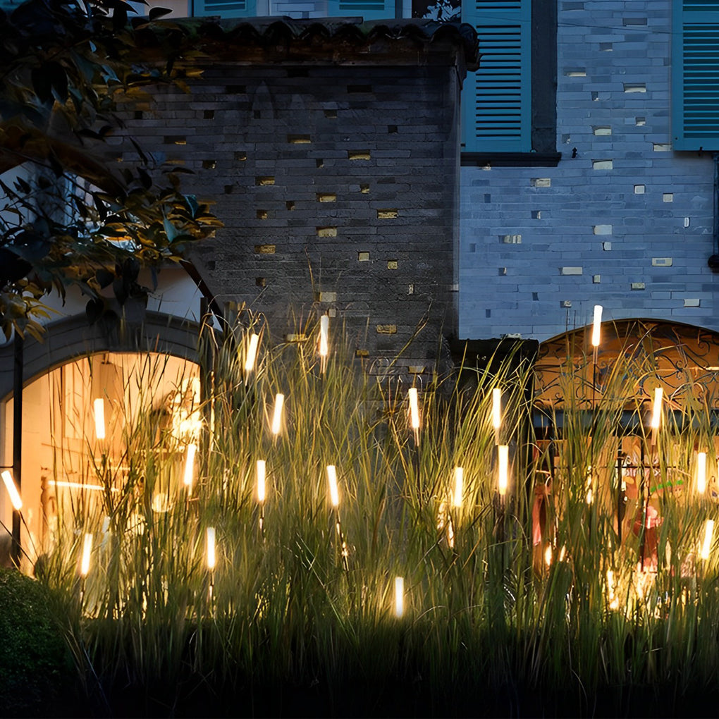 10pcs Reeds Acrylic Frosted Stick Waterproof Outdoor Lights Lawn Lamp - Lamp Outdoor