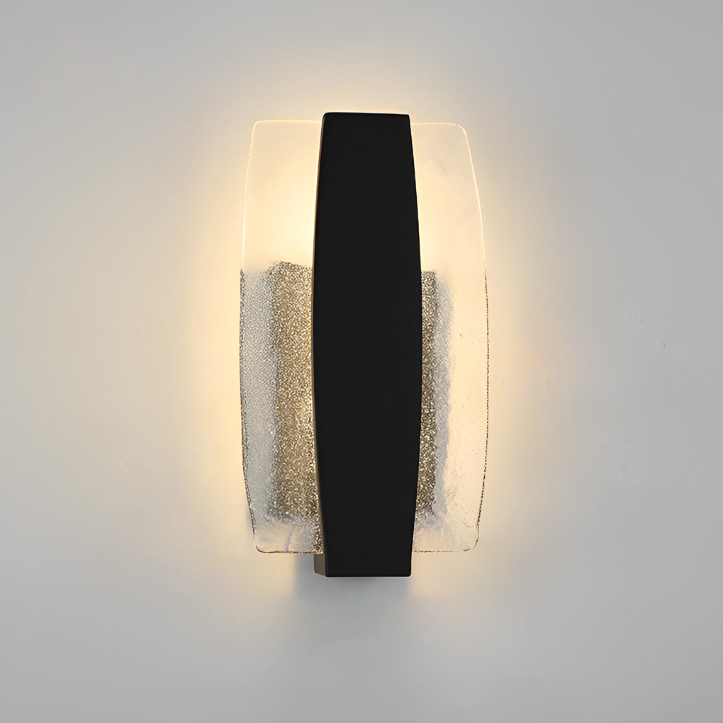 Waterproof LED Handmade Bubbles Glass Black Modern Outdoor Wall Light - Lamp Outdoor