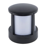 Cylindrical Aluminum LED Waterproof Black Outdoor Fence Post Lights - Lamp Outdoor