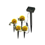 Waterproof 4 Resin Birds Snails Butterflies Ladybugs Solar Garden Lights - Lamp Outdoor