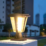 LED Waterproof Motion Sensor Light-control Modern Solar Post Caps Lights - Lamp Outdoor