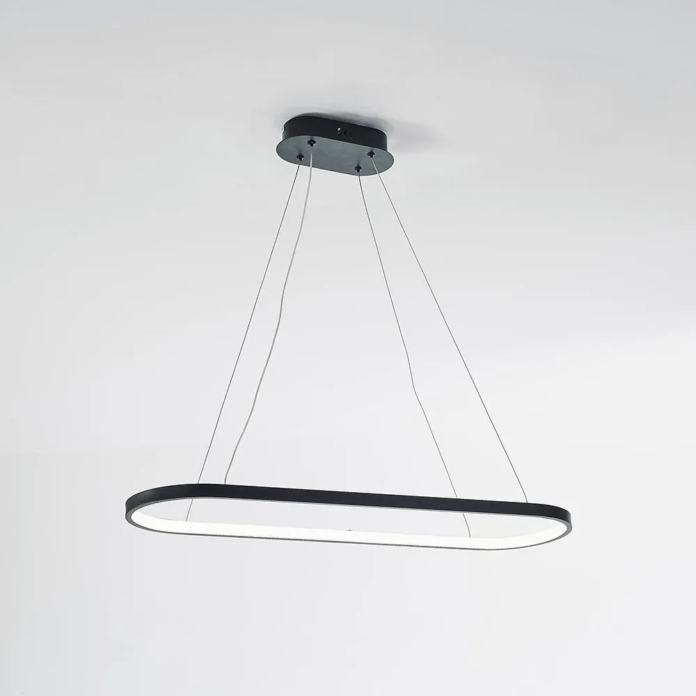 Junel Minimalist Oval Interior Hanging Pendant Light - Lamp Outdoor
