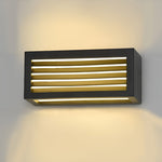 Rectangle Waterproof 12W LED Black Modern Outdoor Wall Sconces Lighting - Lamp Outdoor