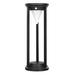 Adjustable Brightness LED Solar Path Lights Outdoor Black Modern Lawn Lamp - Lamp Outdoor