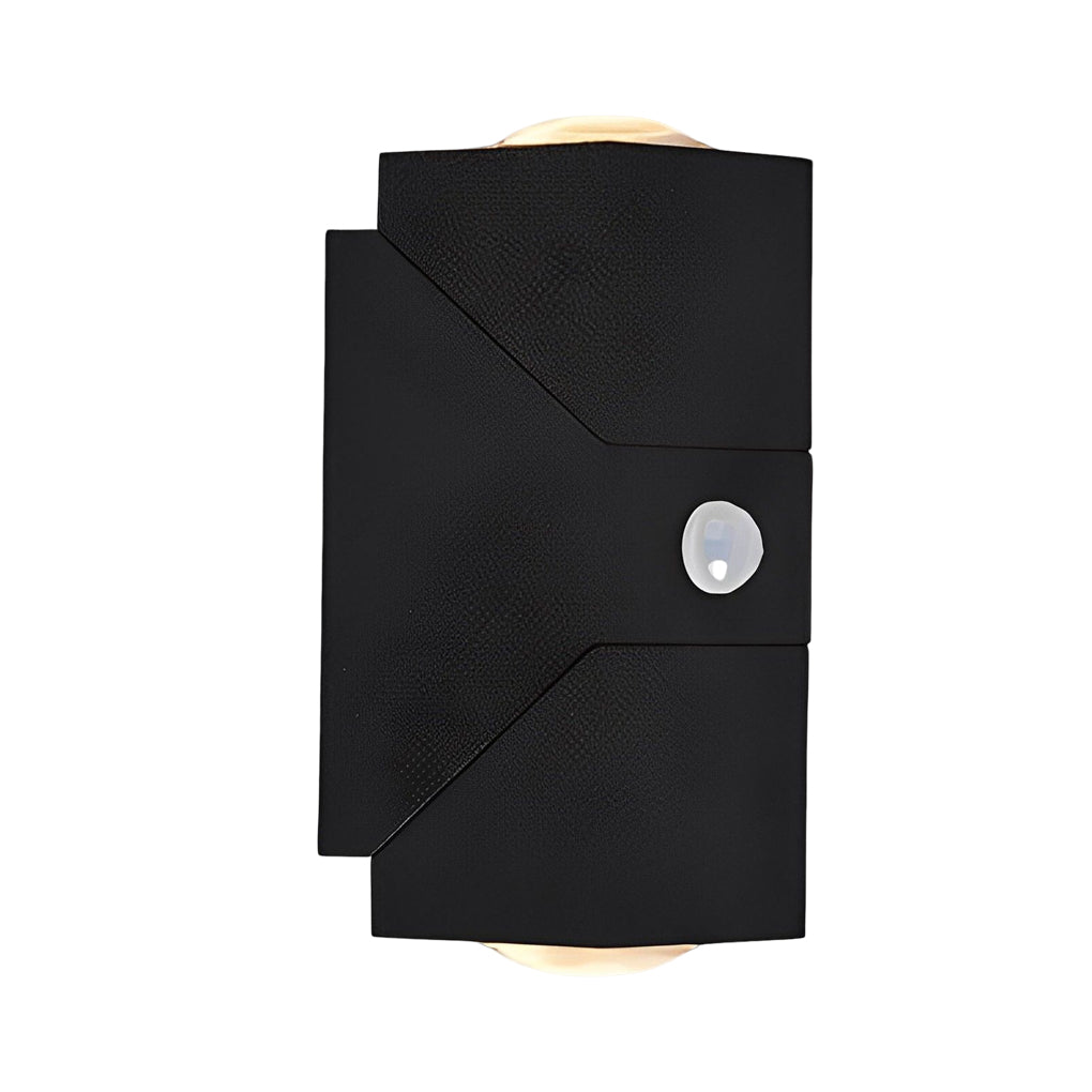 Adjustable Up and Down Light Motion Sensor Waterproof Black Wall Lamp - Lamp Outdoor