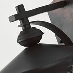 Retro Aluminum Glass LED Waterproof Black American Garden Wall Lamp - Lamp Outdoor