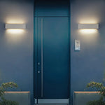 Fyra LED Outdoor Wall Lamp, Black & White - Lamp Outdoor