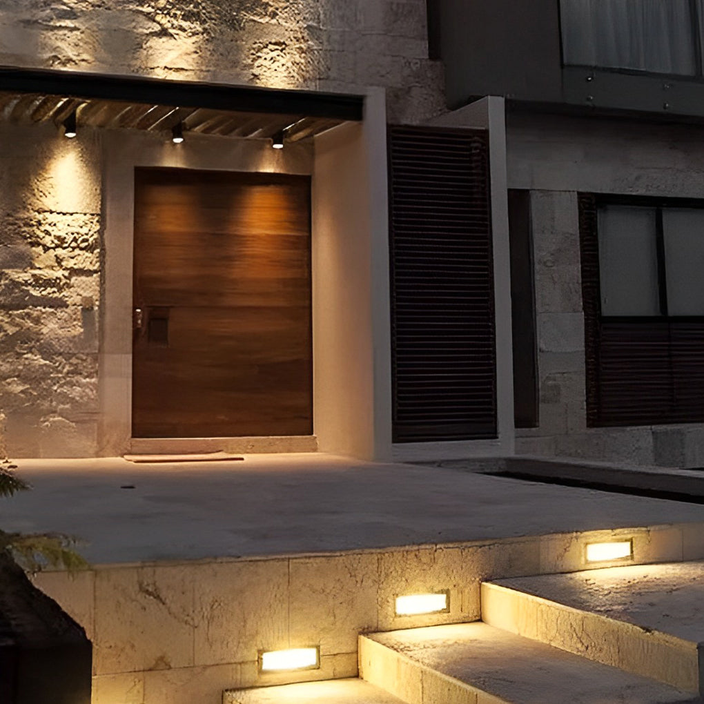 Visual Comfort Wall Recessed LED 3W Aluminum Modern Architectural Step Lights - Lamp Outdoor
