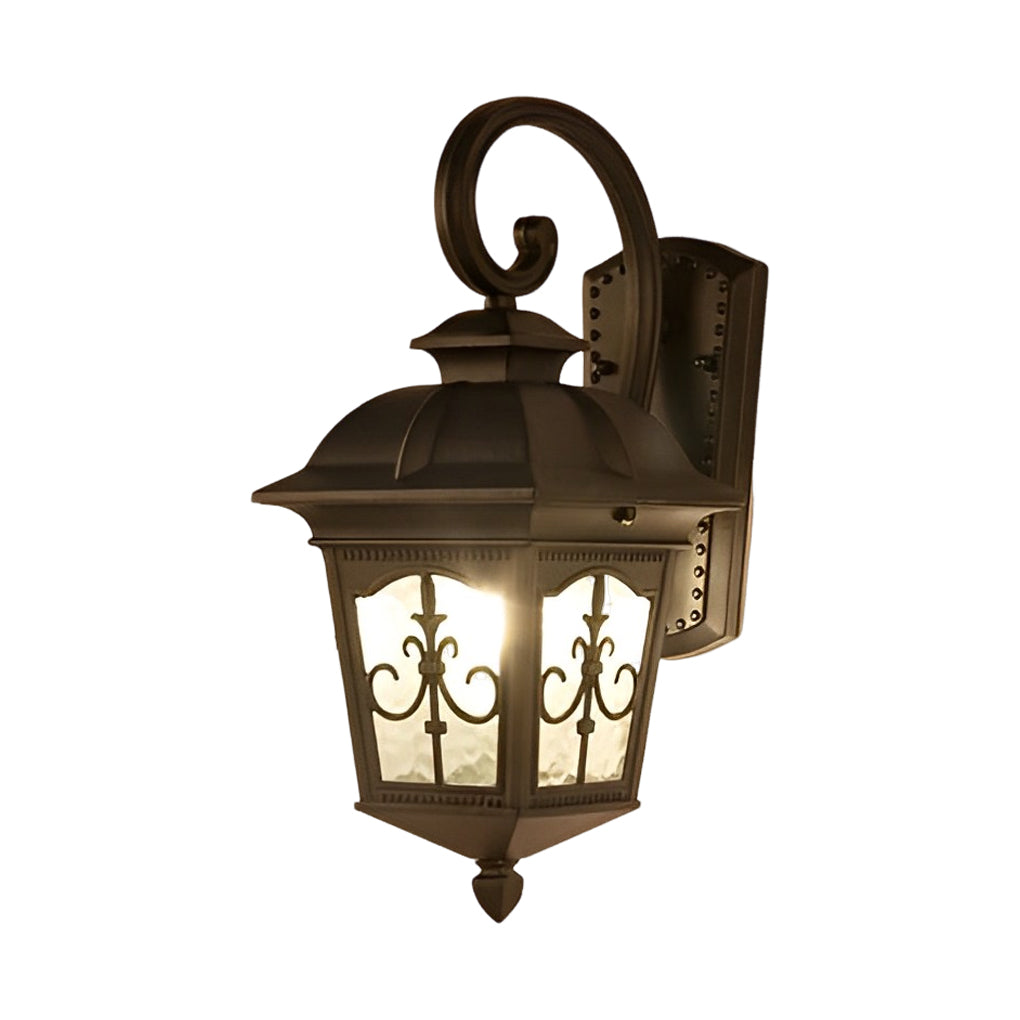 Waterproof Retro Elegant LED Glass European Style Outdoor Wall Lights - Lamp Outdoor