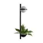Creative Flowerpot Ball Waterproof LED Black Modern Outdoor Wall Light - Lamp Outdoor