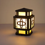 Creative LED Waterproof Black Retro Outdoor Deck Post Lights Pillar Light - Lamp Outdoor