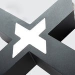 X Shape Creative Waterproof LED Black Modern Outdoor Wall Lamp Exterior Lights - Lamp Outdoor
