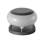 Round Drum Waterproof IP65 LED Black Modern Solar Fence Post Lights - Lamp Outdoor