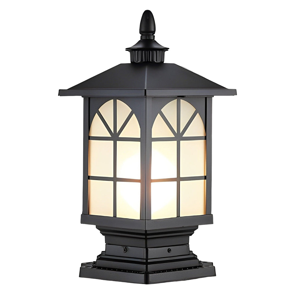 Retro Creative Waterproof Modern Outdoor Fence Post Lights Pillar Lamp - Lamp Outdoor