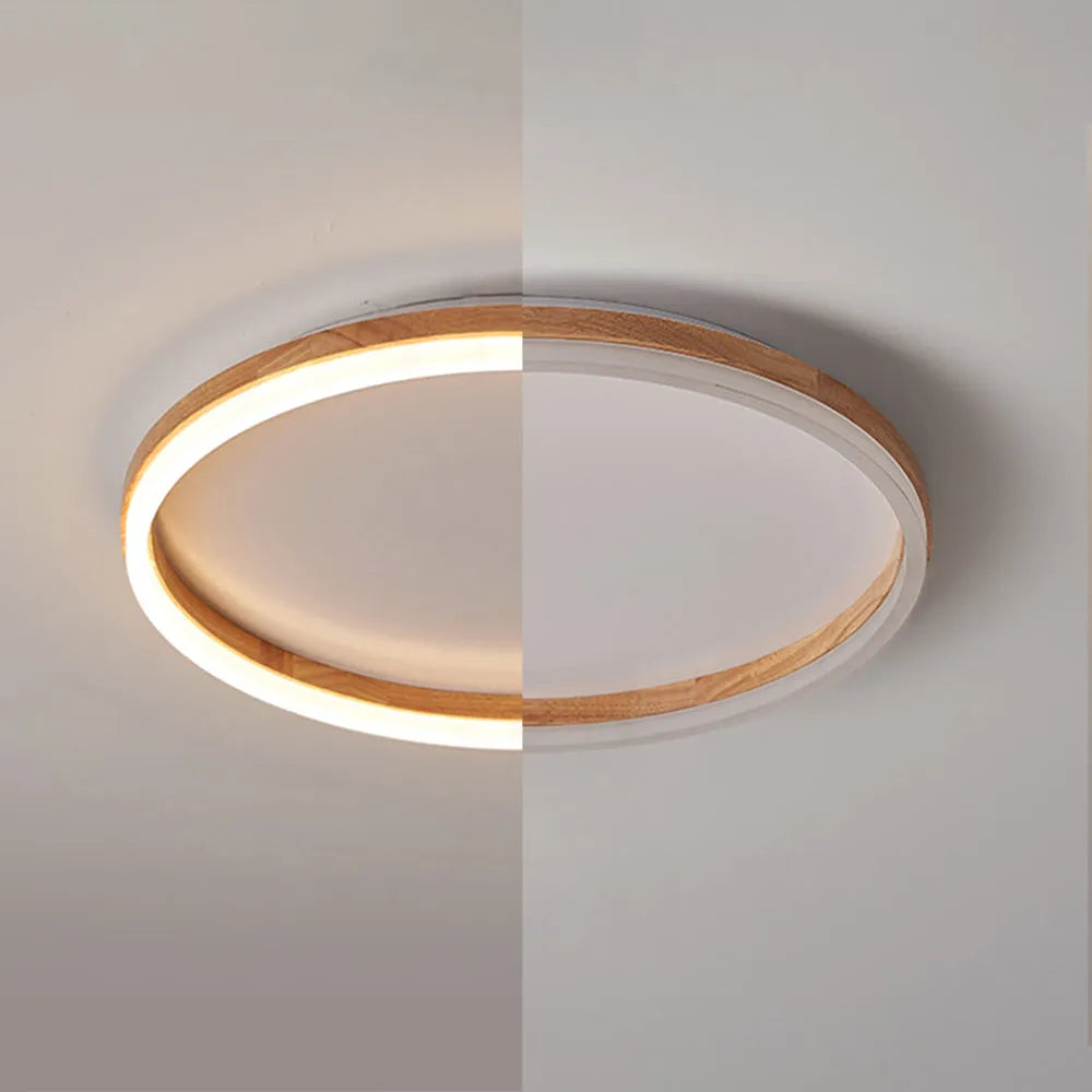 Tomo Flush Mount Ceiling Light Wood - Lamp Outdoor