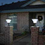 Creative Square LED Waterproof Black Retro Solar Fence Post Lights - Lamp Outdoor