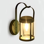 Portable Lantern Shaped LED Waterproof Modern Solar Plug in Wall Sconce Lighting - Lamp Outdoor