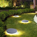 Halo Bottom-Emitting LED Ground Solar Lights Durable & Elegant for Outdoors - Lamp Outdoor