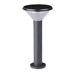 Contemporary Tapered Solar LED Pathway Light Black Cylindrical Outdoor Lighting - Lamp Outdoor