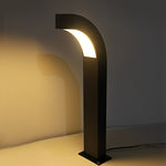 Curved LED Landscape Lighting Minimalist Black Outdoor Path Lighting - Lamp Outdoor