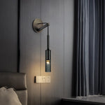 Zeyro Modern Black Glass Streamlined Pendant light/Wall Lamp - Lamp Outdoor