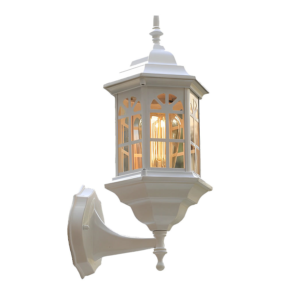 Waterproof LED Glass European-style Outdoor Wall Lamp Plug in Wall Sconce Lighting - Lamp Outdoor