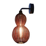 Woven Rattan Gourd Hanging Lamp Outdoor Pendant Light for Patio - Lamp Outdoor