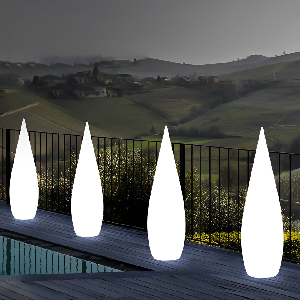 Three-Way Powered Water Drop LED Floor Lamp - Lamp Outdoor