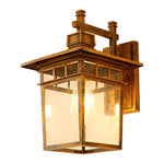 Glass LED Waterproof Retro Outdoor Wall Lamp Wall Sconce Lighting without Bulb - Lamp Outdoor