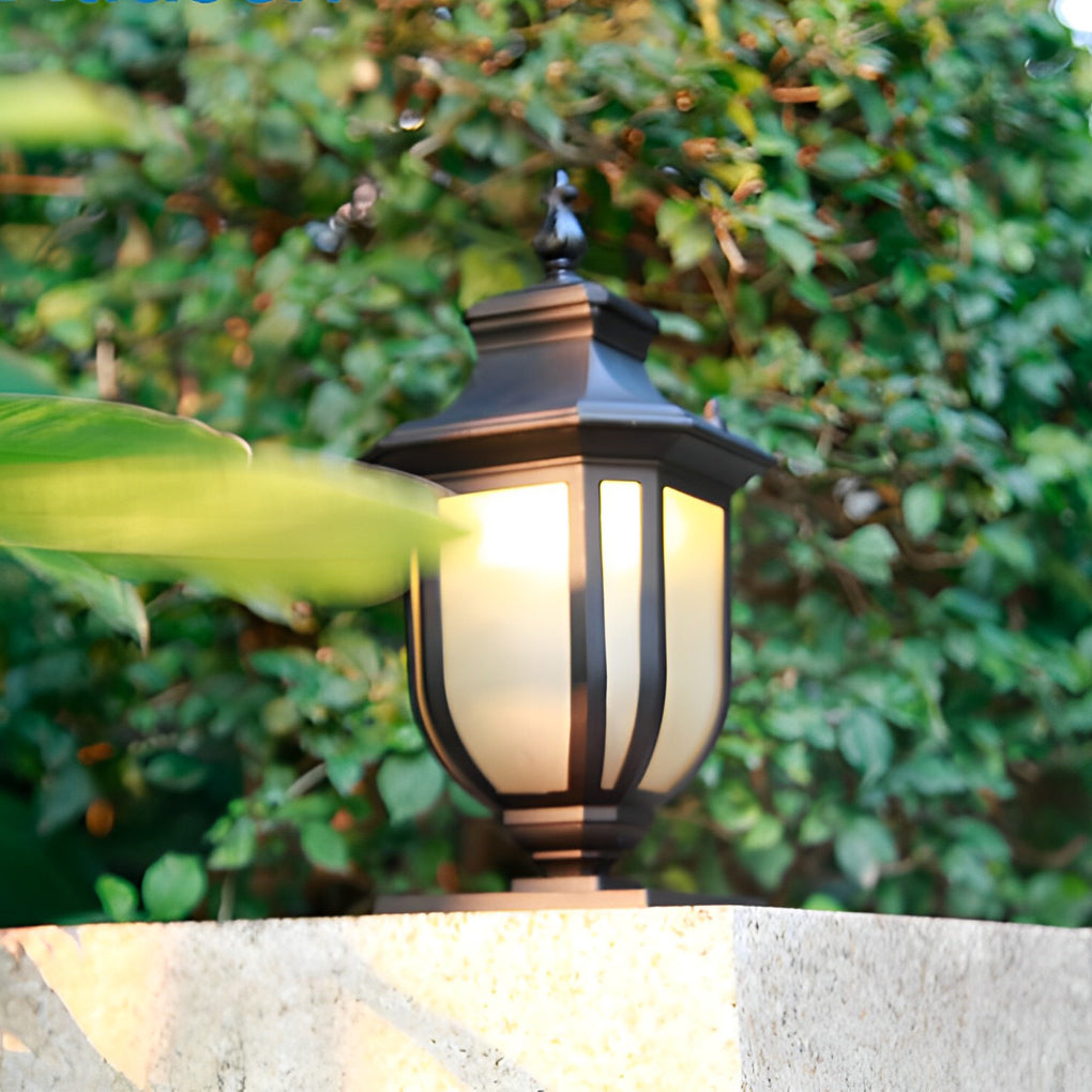 Retro Minimalist Waterproof Aluminum European-style Pillar Lamp Post Lights - Lamp Outdoor