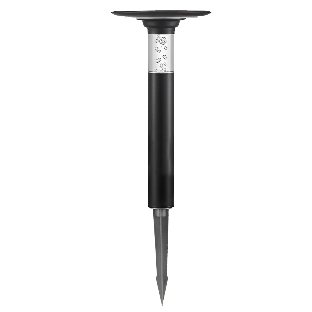 Solar Path Lights with Innovative Round Top Disk Down Lighting and Bubble Design - Lamp Outdoor