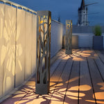 Solar-Powered Modern Outdoor Lawn Lights with Creative Hollow-Out Branch Pattern - Lamp Outdoor