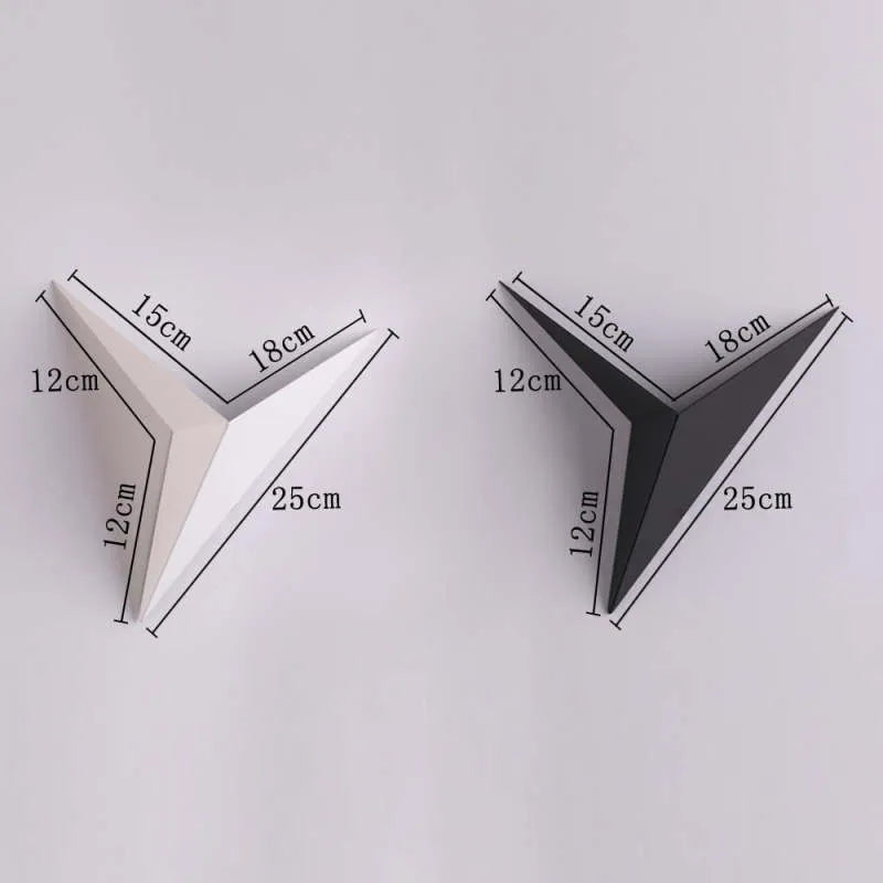 Calno Metal Modern LED Wall lamps for Bedroom, Triangle - Lamp Outdoor