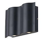 Arc Waterproof Wave Wall Sconces Outdoor Cool LED Up and Down Wall Mounted Lights - Lamp Outdoor