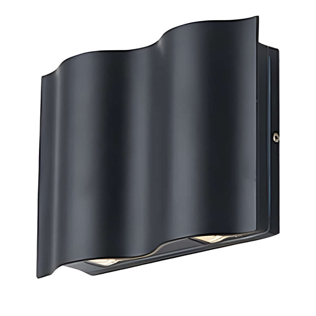 Arc Waterproof Wave Wall Sconces Outdoor Cool LED Up and Down Wall Mounted Lights - Lamp Outdoor