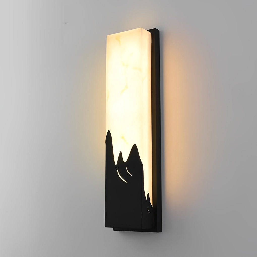 Rectangular Creative Scenery Waterproof LED Black Retro Sconces Lighting - Lamp Outdoor