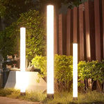 Cylindrical Acrylic Waterproof LED Black Modern Outdoor Lawn Lights - Lamp Outdoor