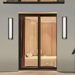 Rectangular Waterproof LED Black Modern Porch Lights Wall Sconces - Lamp Outdoor
