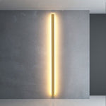 Gravo Minimalist Linear Metal/Acrylic Wall Lamp, Gold/Black/White - Lamp Outdoor