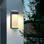 2PCS Contemporary Solar LED Wall Light with High Hardness Glass for Outdoor Gardens - Lamp Outdoor