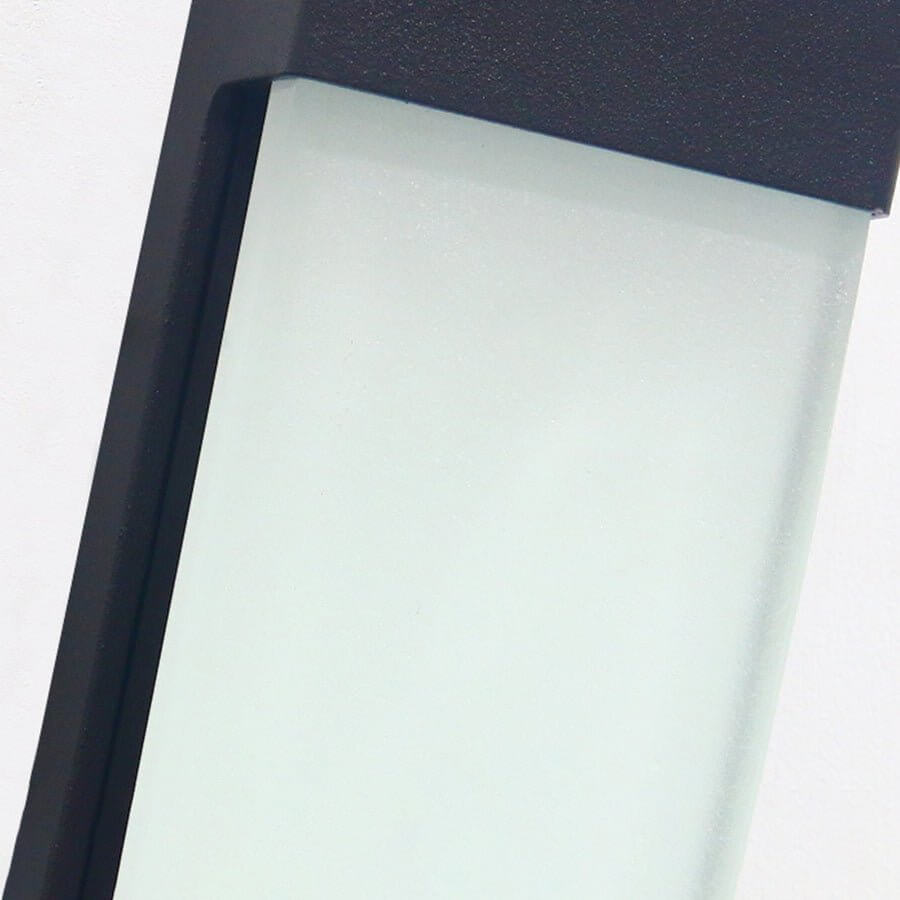 2PCS Contemporary Solar LED Wall Light with High Hardness Glass for Outdoor Gardens - Lamp Outdoor